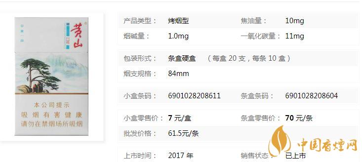 黃山印象一品香煙價(jià)格查詢(xún)和圖片最新