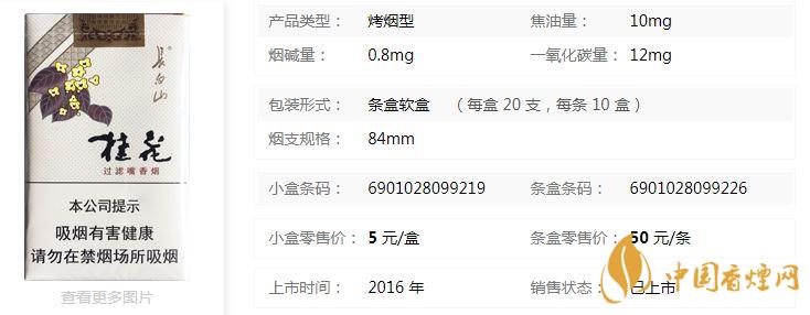 長白山桂花香煙價(jià)格軟盒價(jià)格表查詢一覽